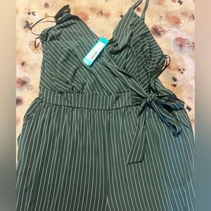Striped Green Stitch Fix Jumpsuit